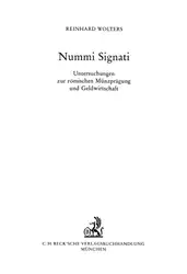 Nummi Signati: Untersuchungen... image