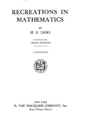 RECReATIONS IN MATHEMATICS image