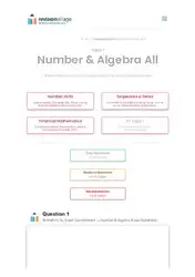 دانلود کتاب Revision village Math AI SL - Number & Algebra - Easy Difficulty Questionbank