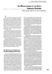 The metallogenesis of... image