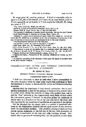 Thermo-Electric Action and... image