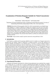 Examination of Flotation... image