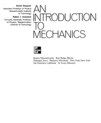 دانلود کتاب An Introduction To Mechanics