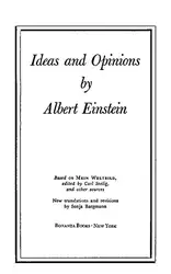 Ideas and Opinions:... image