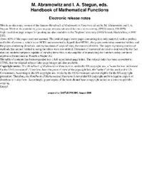 Handbook of mathematical... image