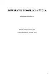 Powstanie i ewolucja... image