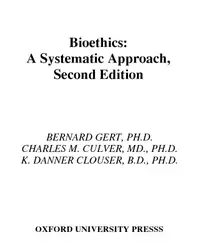 Bioethics A Return... image