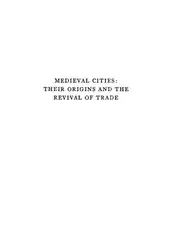 Medieval Cities: Their... image