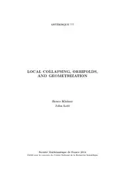 Local Collapsing, Orbifolds,... image