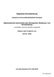 Diplomatische Geschichte des... image