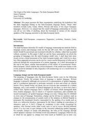 The Origin of... image