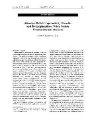 ADHD and medicine image