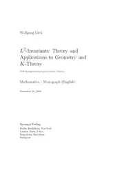 L۲-Invariants: Theory and... image