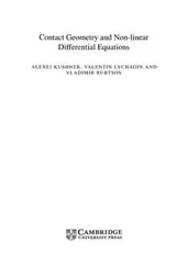 دانلود کتاب Contact Geometry and Non-linear Differential Equations