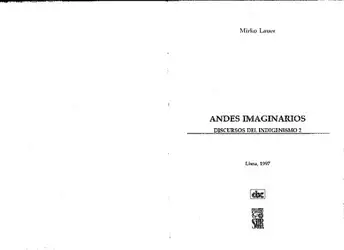 Andes imaginarios :... image