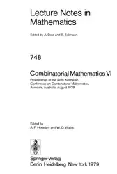 Combinatorial Mathematics VI image
