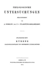 Kyrene: sagengeschichtliche und... image