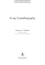 X-ray crystallography