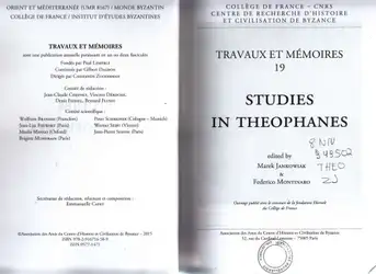 Studies in Theophanes image