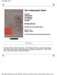 The Calligraphic State:... image