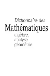 Dictionnaire des mathematiques image