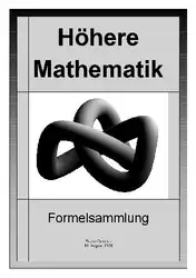 Hoehere Mathematik Formelsammlung image
