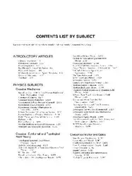 دانلود کتاب Encyclopedia Of Mathematical Physics. Contents list by subject. Contents