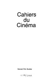 Cahiers du Cinema:... image