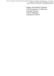 دانلود کتاب Elliptic and Parabolic Equations with Discontinuous Coefficients