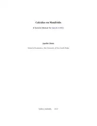 Calculus on manifolds.... image
