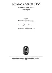 Didiymos der Blinde.... image