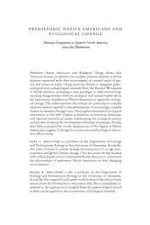 Prehistoric Native Americans... image