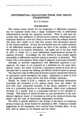 Differential equations from... image