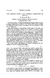 دانلود کتاب The Thomson Effect and Thermal Conduction in Metals