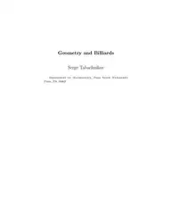 Geometry and Billiards image