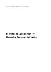 دانلود کتاب N N Ghosh Light Solutions to Numerical Examples in Physics