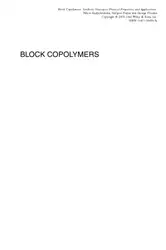 Block Copolymers: Synthetic... image