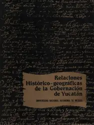 Relaciones historico-geograficas de... image