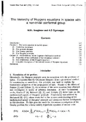 Hierarchy of Huygens... image