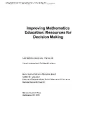 Improving Mathematics Education...