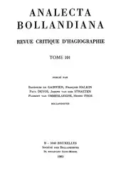 Analecta Bollandiana. Revue... image