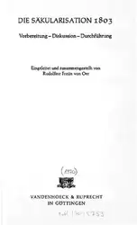 Die Säkularisation ۱۸۰۳... image