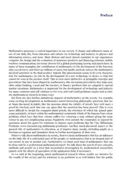 Mathematics and Society image