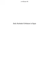 Early Hydraulic Civilization... image