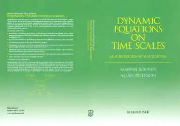 دانلود کتاب Dynamic equations on time scales: an introduction with applications