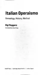 Italian Operaismo: Genealogy,... image