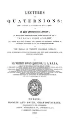 Lectures on Quaternions:... image